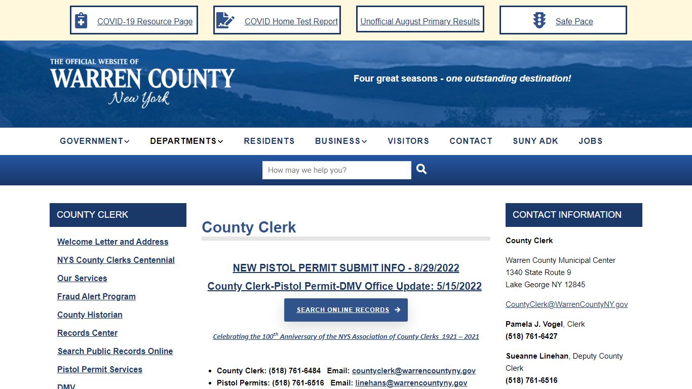 County Clerk | Warren County