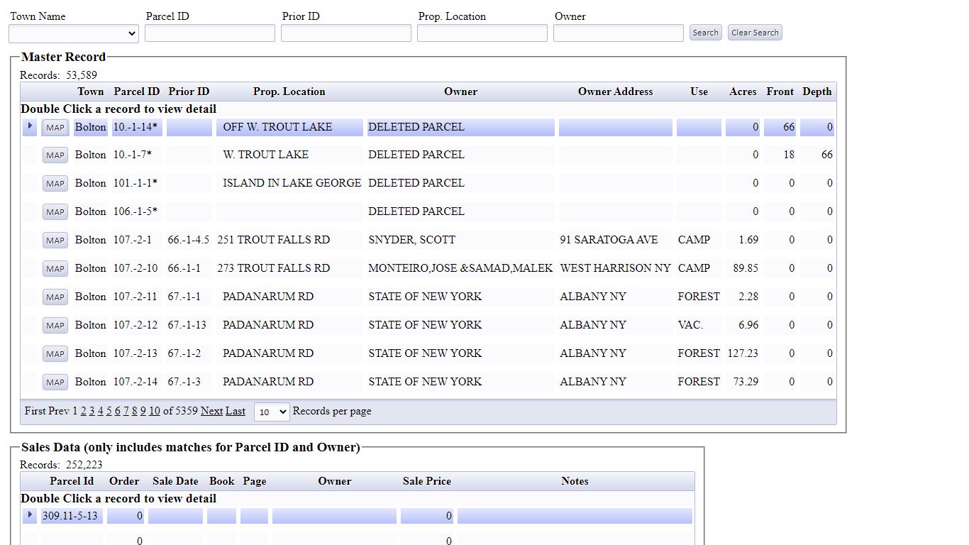 Warren County, NY Real Property Search